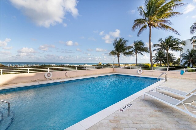 345 Ocean Dr Unit 904, Miami Beach, FL 33139 - community pool featuring a water view