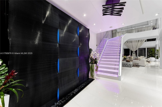 lobby featuring stairs