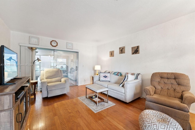 2935 W Crosley Dr Unit B, West Palm Beach, FL 33415 - living room featuring wood finished floors