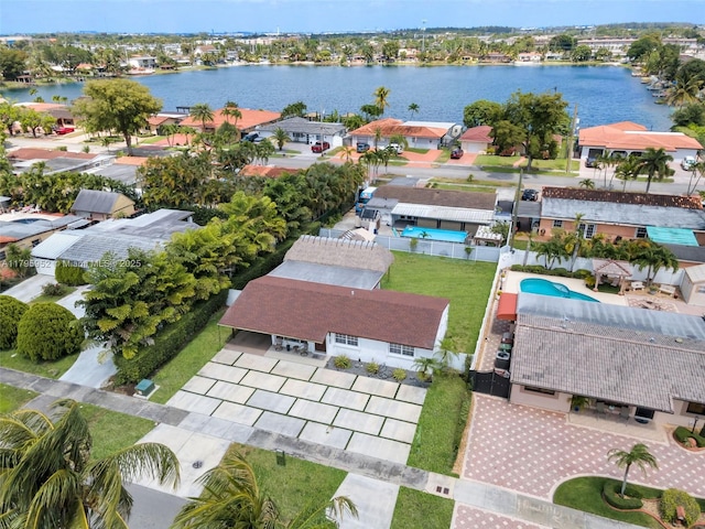 7295 W 14th Ct, Hialeah, FL 33014 - bird's eye view of a large body of water and a pool area
