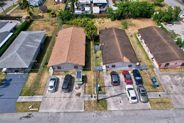 bird's eye view featuring a residential view
