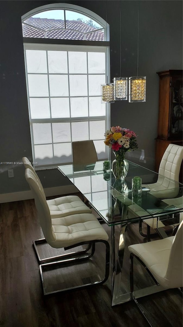 7310 NW 17th Ct, Pembroke Pines, FL 33024 - dining space featuring wood finished floors