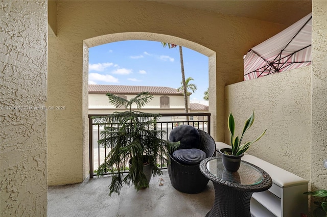view of balcony