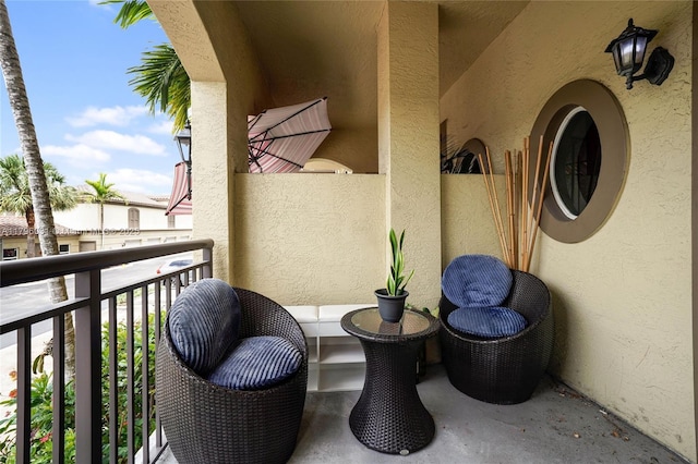 view of balcony