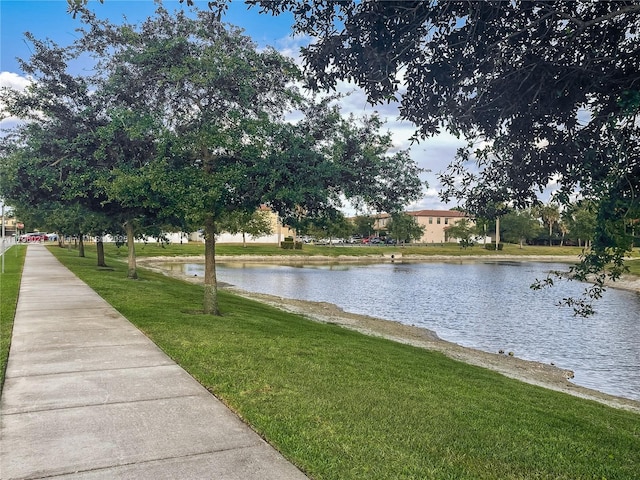 view of water feature