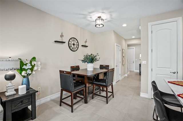 10103 Akenside Dr, Boca Raton, FL 33428 - dining space featuring baseboards and recessed lighting