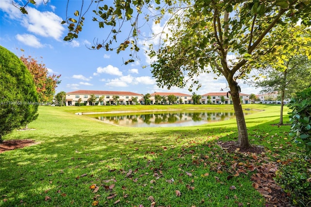 10103 Akenside Dr, Boca Raton, FL 33428 - surrounding community with a lawn, a water view, and a residential view
