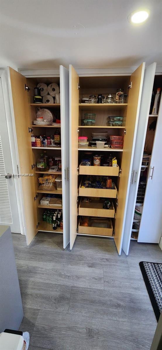 view of storage area