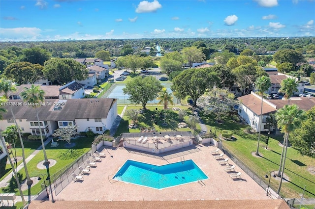 bird's eye view featuring a residential view
