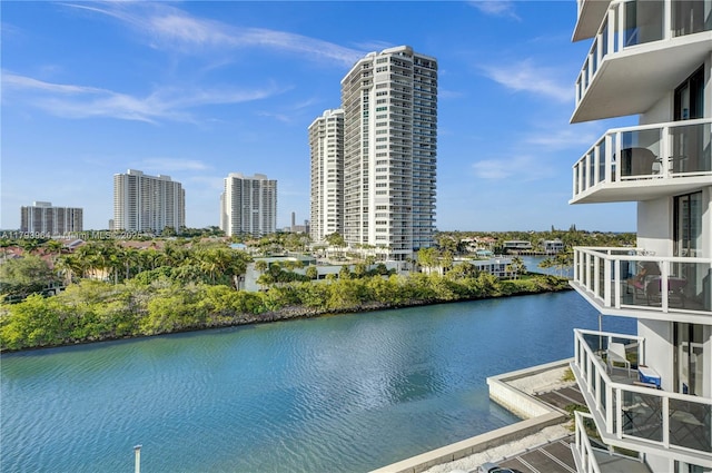 20505 E Country Club Dr Unit 732, Aventura, FL 33180 - water view with nearby urban area