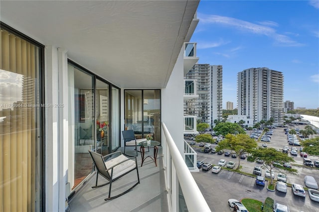 20505 E Country Club Dr Unit 732, Aventura, FL 33180 - balcony featuring a view of city