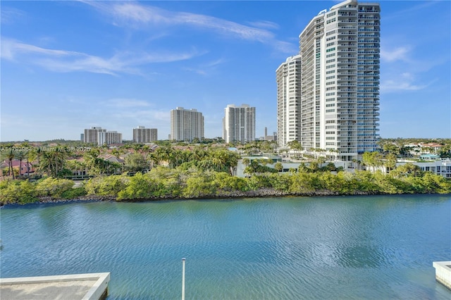 20505 E Country Club Dr Unit 732, Aventura, FL 33180 - water view with nearby urban area