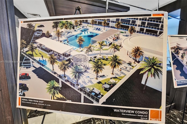 20505 E Country Club Dr Unit 732, Aventura, FL 33180 - aerial view of a pool area