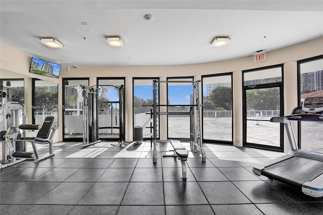 20505 E Country Club Dr Unit 732, Aventura, FL 33180 - workout area with plenty of natural light