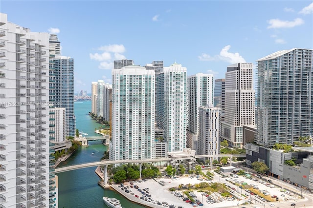 city view featuring a water view