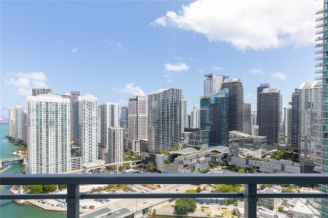 city view with a water view