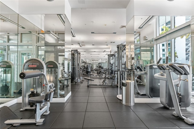 view of exercise room