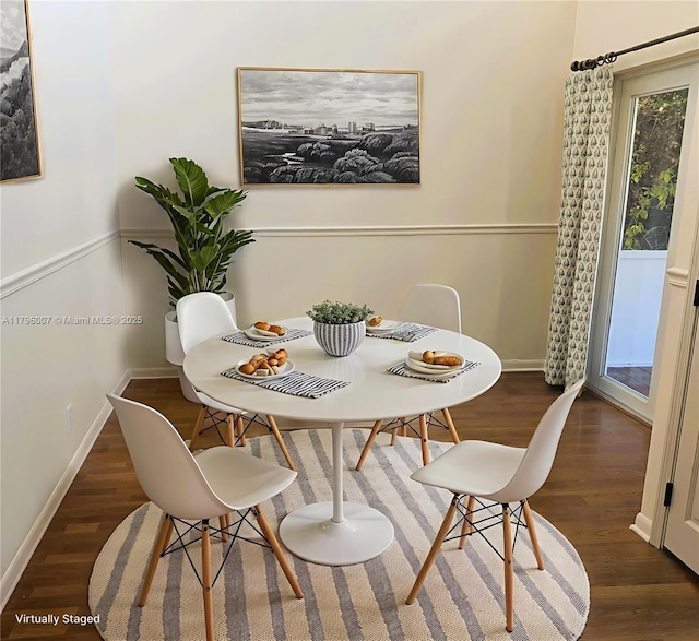 504 Bedford Ave, Weston, FL 33326 - dining room with wood finished floors and baseboards