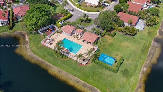 504 Bedford Ave, Weston, FL 33326 - aerial view of property and surrounding area featuring a large body of water and nearby suburban area