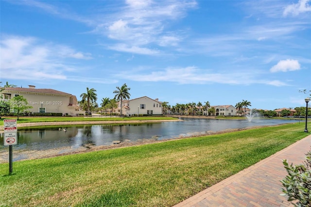 water view with a residential view