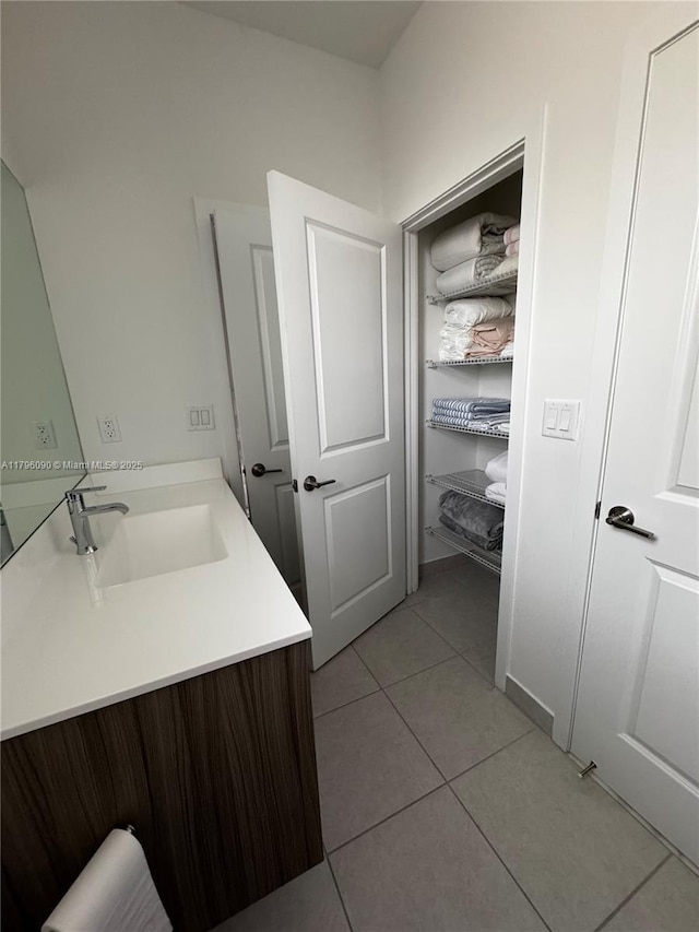 4409 SW 173rd Ave, Miramar, FL 33029 - bathroom with tile patterned floors and vanity