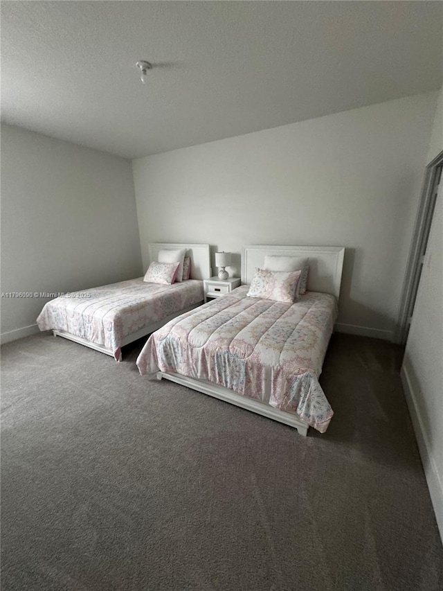 4409 SW 173rd Ave, Miramar, FL 33029 - carpeted bedroom with baseboards and a textured ceiling