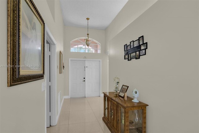18271 SW 27th St, Miramar, FL 33029 - entryway with light tile patterned floors and baseboards
