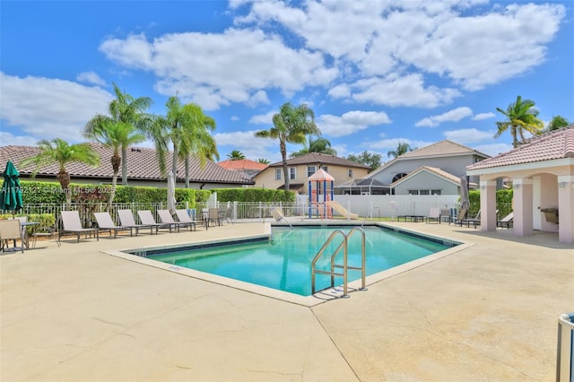 18271 SW 27th St, Miramar, FL 33029 - community pool featuring a patio area
