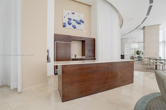 view of reception area