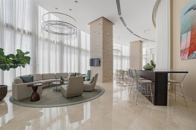 view of community lobby