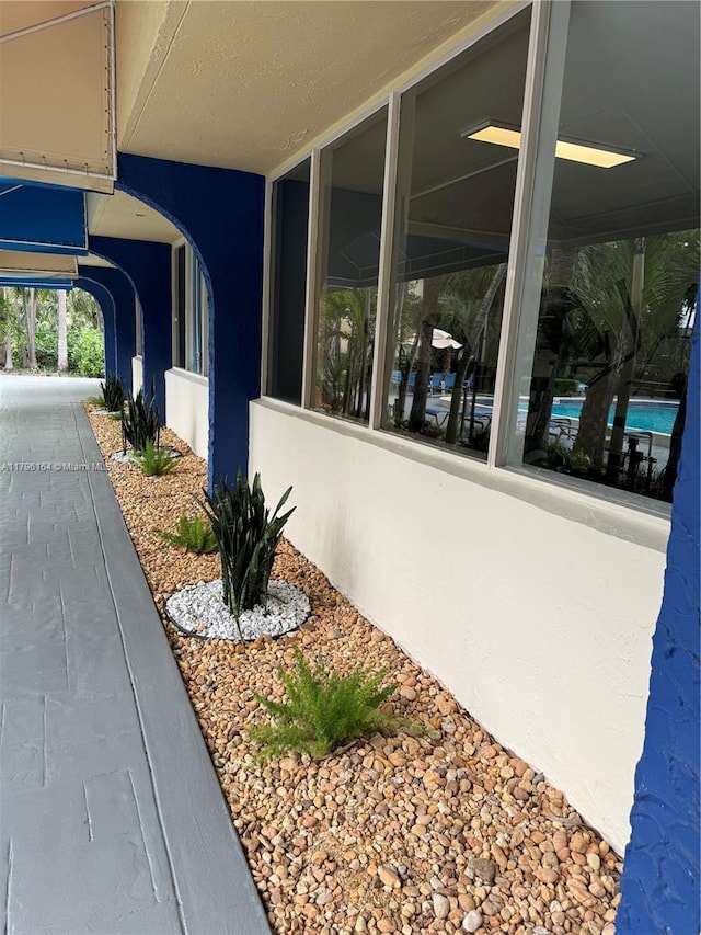 view of home's exterior featuring stucco siding