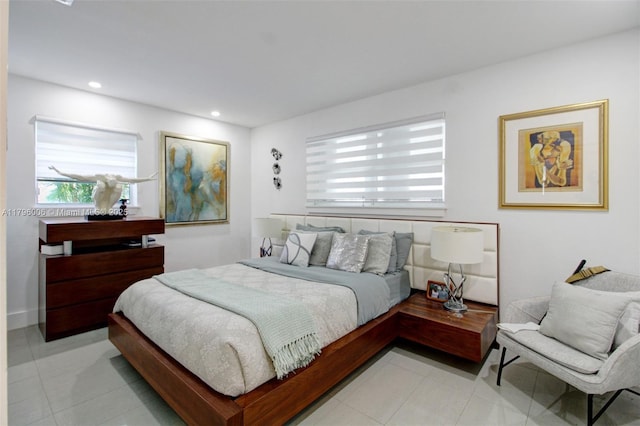 7691 NW 15th Ct, Pembroke Pines, FL 33024 - bedroom featuring light tile patterned flooring and recessed lighting