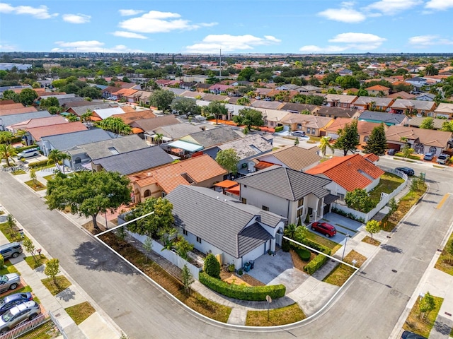 drone / aerial view featuring a residential view