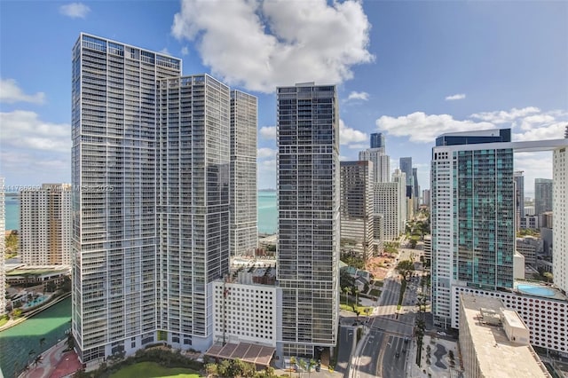 city view featuring a water view
