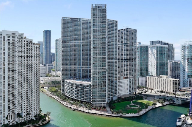 city view featuring a water view