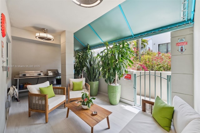 balcony with outdoor lounge area