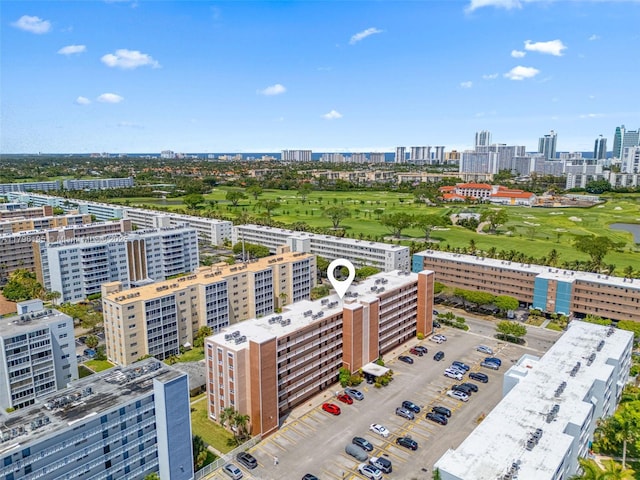 301 NE 14th Ave Unit 207, Hallandale Beach, FL 33009 - bird's eye view of skyline and a local golf course