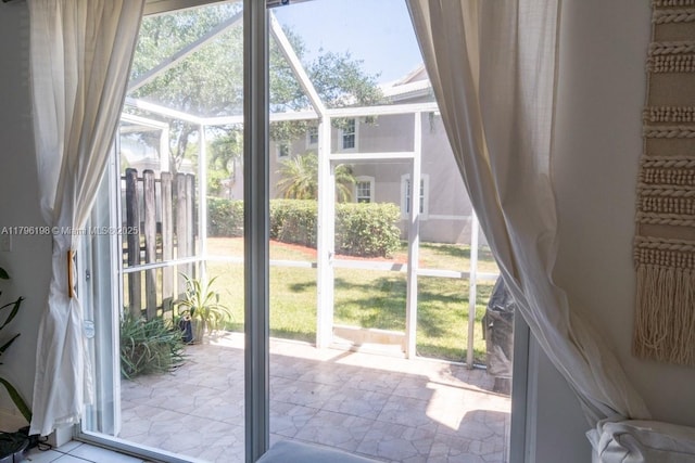 entryway with plenty of natural light