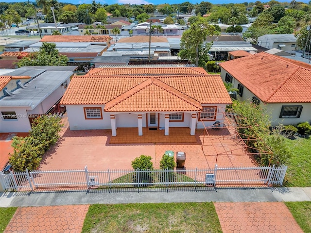drone / aerial view featuring a residential view