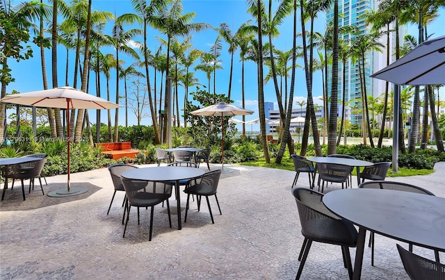 view of patio / terrace with outdoor dining area