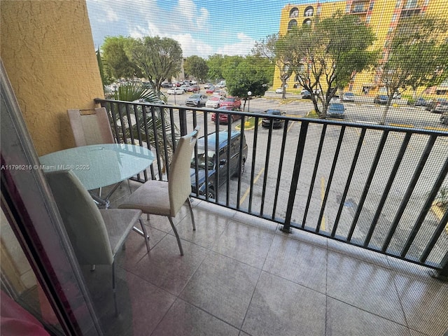 view of balcony