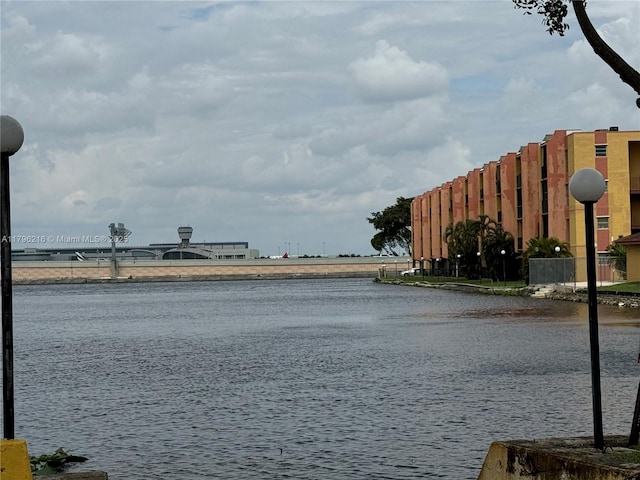 water view with fence