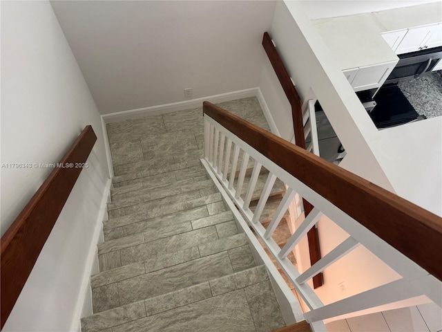 view of stairway