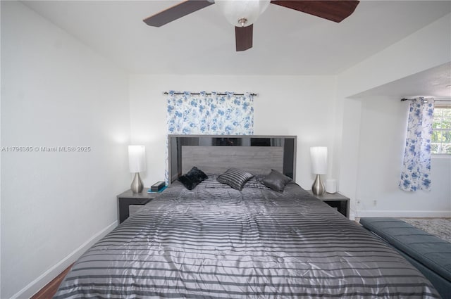 717 E River Dr, Margate, FL 33063 - bedroom with baseboards and ceiling fan