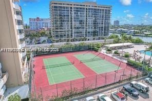 1980 S Ocean Dr Unit Mk, Hallandale Beach, FL 33009 - view of sport court with a city view