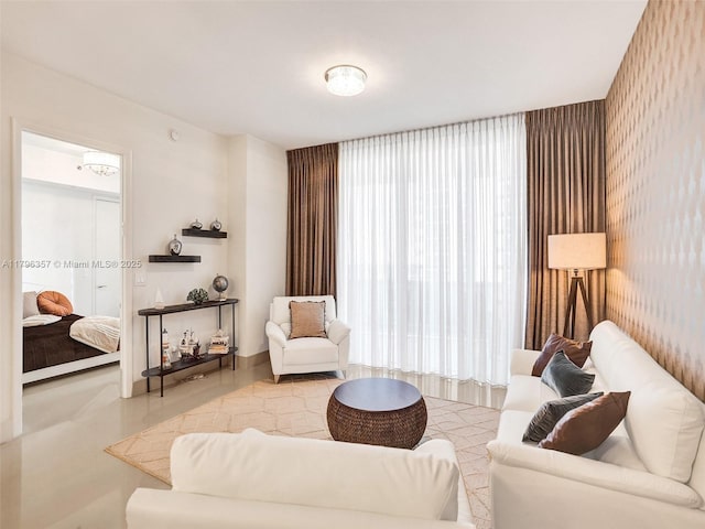 view of living area