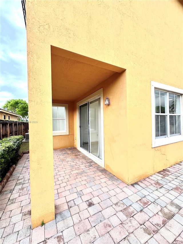 view of patio / terrace with fence