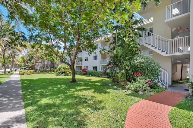 240 Galen Dr Unit 308, Key Biscayne, FL 33149 - view of community with a yard and stairs