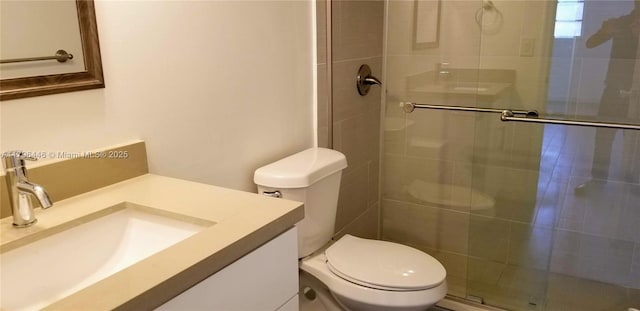 15205 NE 6th Ave Unit D204, Miami, FL 33162 - bathroom featuring a stall shower, vanity, and toilet