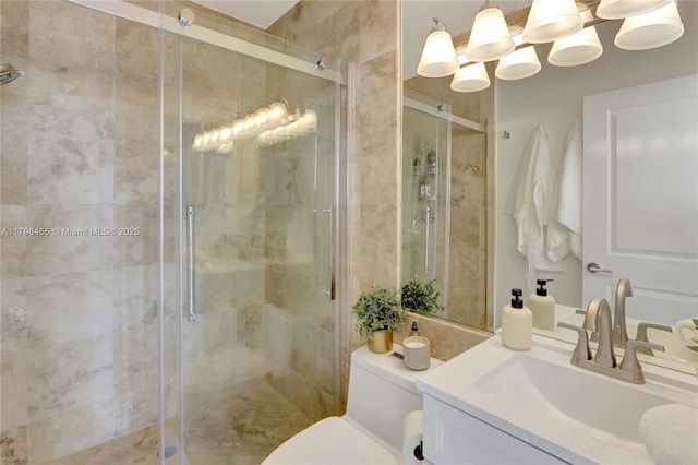 429 Hendricks Isle, Fort Lauderdale, FL 33301 - full bathroom featuring toilet, vanity, and a stall shower